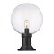 Z-Lite Laurent Outdoor Pier Mounted Fixture, 1-Light, 12 In.W x 17.75 In.H, Black/Clear Seedy 599PHB-553PM-BK - alternate 4